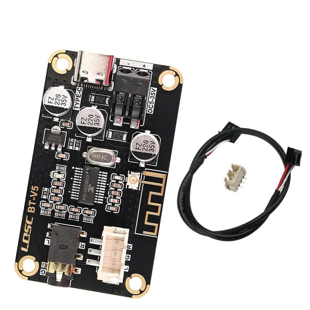 Dac bezprzewodowa płyta odbiornika audio Bluetooth DIY przenośny moduł stereo DC 5-35V Usb Dac Hifi płyta dekodera Bluetooth — zdjęcie produktu 7