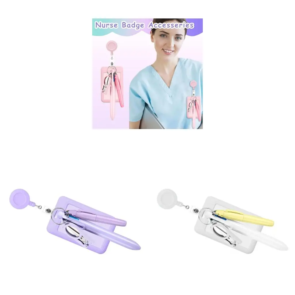  Nurse Shuttle Pen Set with Multicolor Pen Highlighter Scissors For Writing