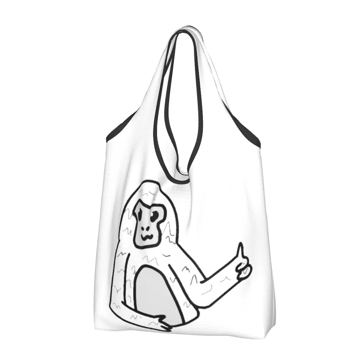 Gorilla Tag Pfp Maker Portable Tote Shopping Bags Reusable Shopper Bag Groceries Handbag Shoulder Bag