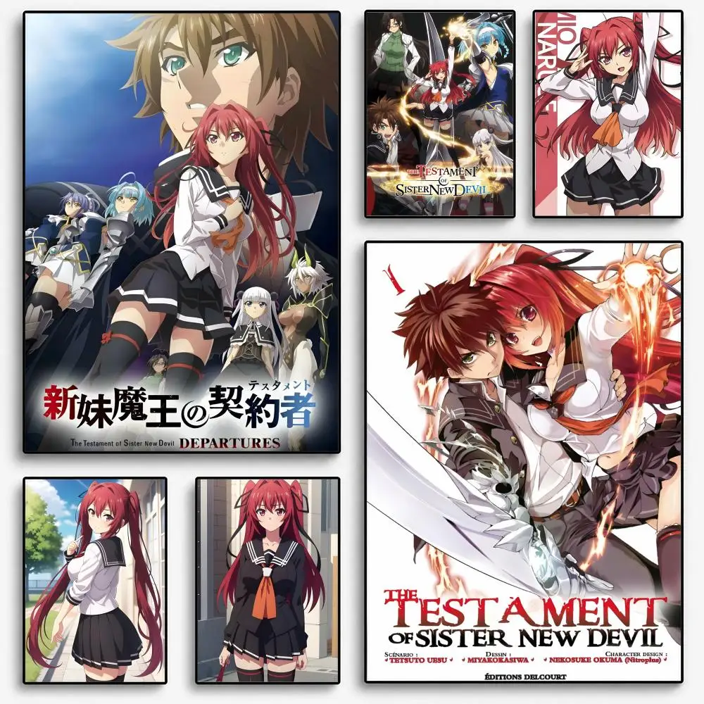T-The T-Testament of Sister New Devils Poster Room Home Decoration Interior Wall Art Printing Garage Posters Gift