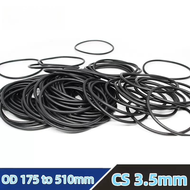 

Custom NBR O-rings CS3.5mm Gasket NBR70 NBR90 Cushion Temperature Heat Oil Resistant Wear-resisting Waterproof Dustproof Black