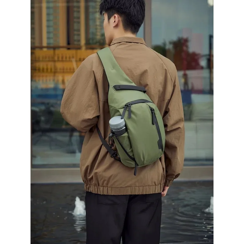 Crossbody Bag 10L Nylon Waterproof Casual Outdoor Trendy Multifunctional Chest Waist Sports Shoulder Pack Ultra Durable