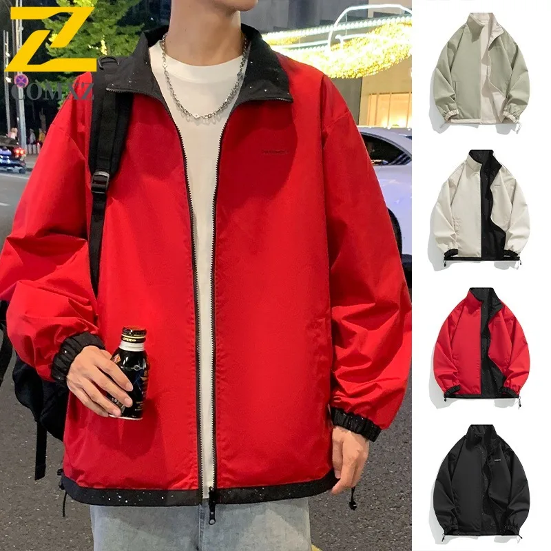 

COMXZ Loose Jackets Autumn Streetwear Windproof Outdoor Travel Hiking Jogger Lightweight Jacket Classic Man Clothes Jackets