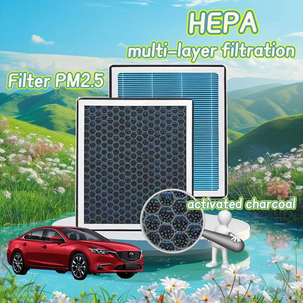 

6040C Cabin Air Filter cf11183 Replacement with Activated Carbon for DODGE DURANGO JEEP GRAND CHEROKEE，WK 2011-2023