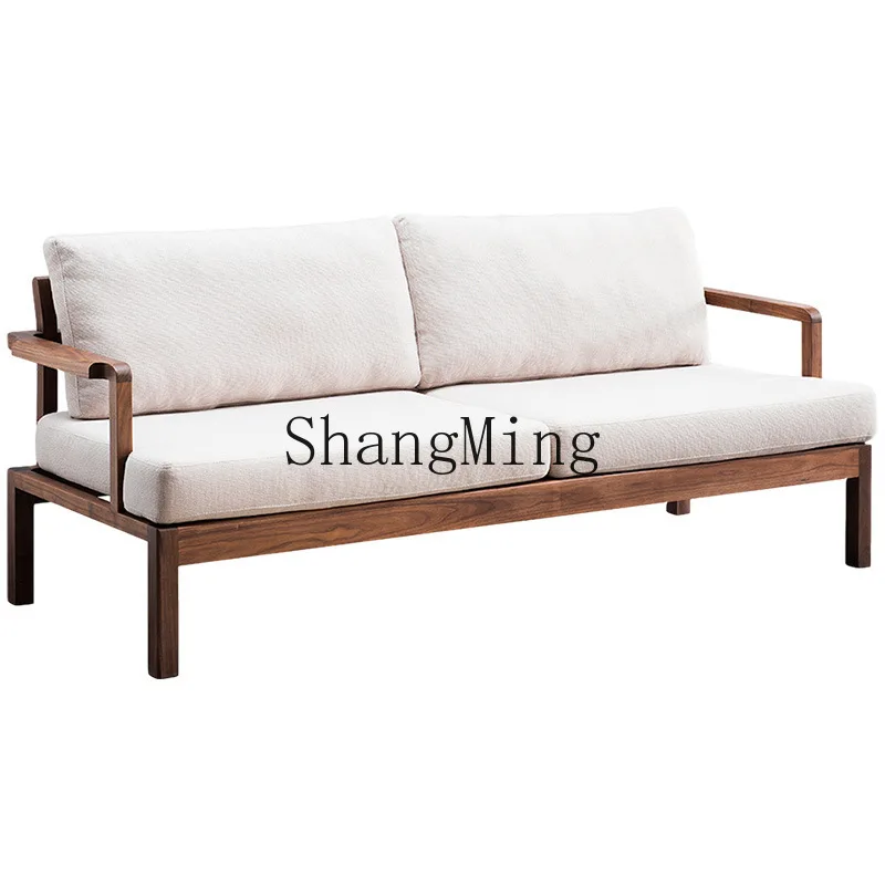 

ZYYexquisite advanced solid wood sofa small apartment living room furniture newChinese simple single and double seat fabric sofa