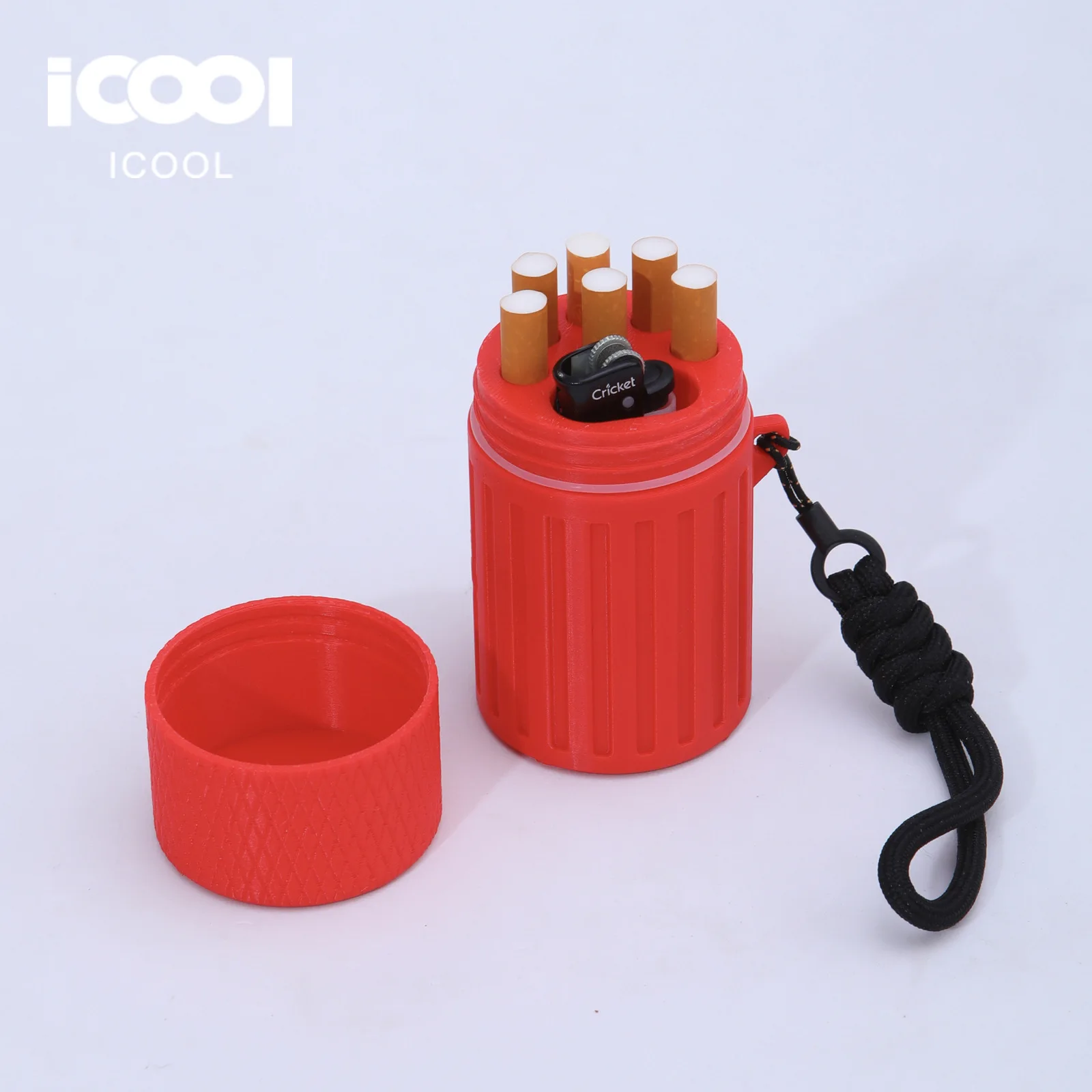 Оригинальная сигаретная коробка ICOOL, новый цвет макарон, 3D-печать, для грубых сигарет, 6 штук в упаковке, IC-06, круглая.