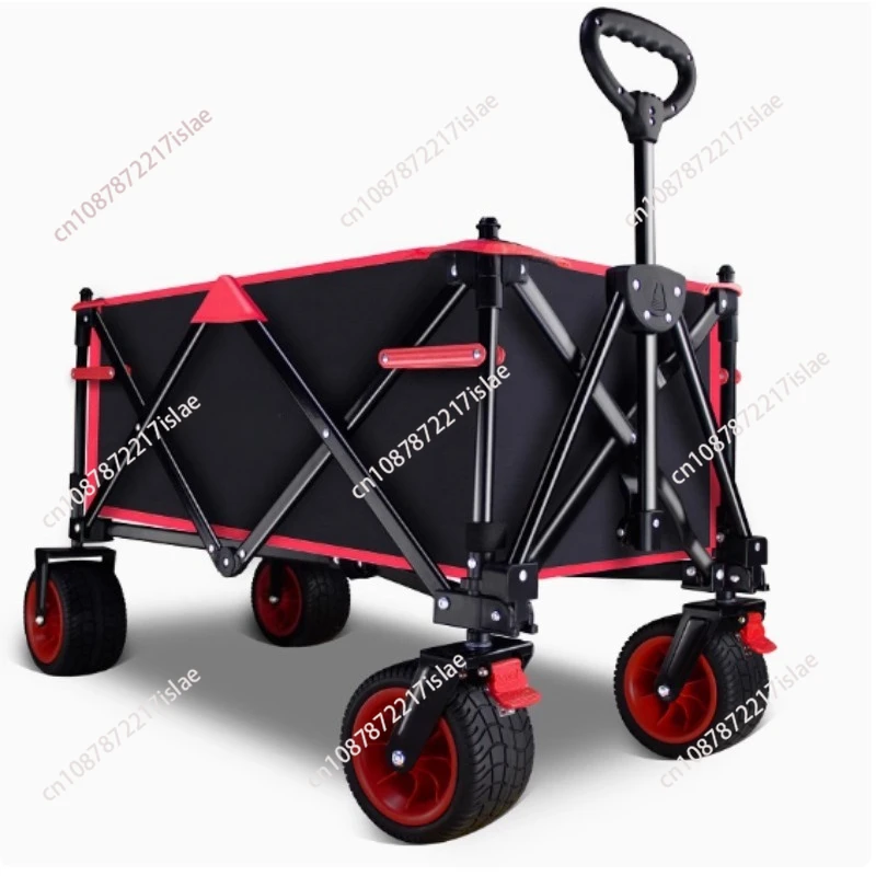 

Высокое качество, оптовая продажа, прочный уличный универсальный вагон, 120 кг, 100 л, складной походный вагон с большими колесами