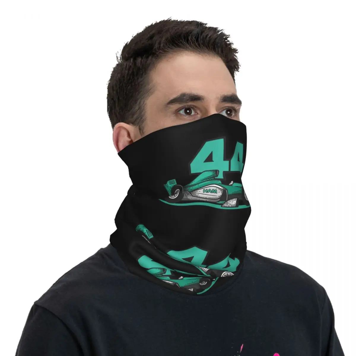 Ham F1 Fórmula 1 Bandana cuello polaina estampado Motor Motocross cara bufanda pasamontañas equitación Unisex adulto transpirable