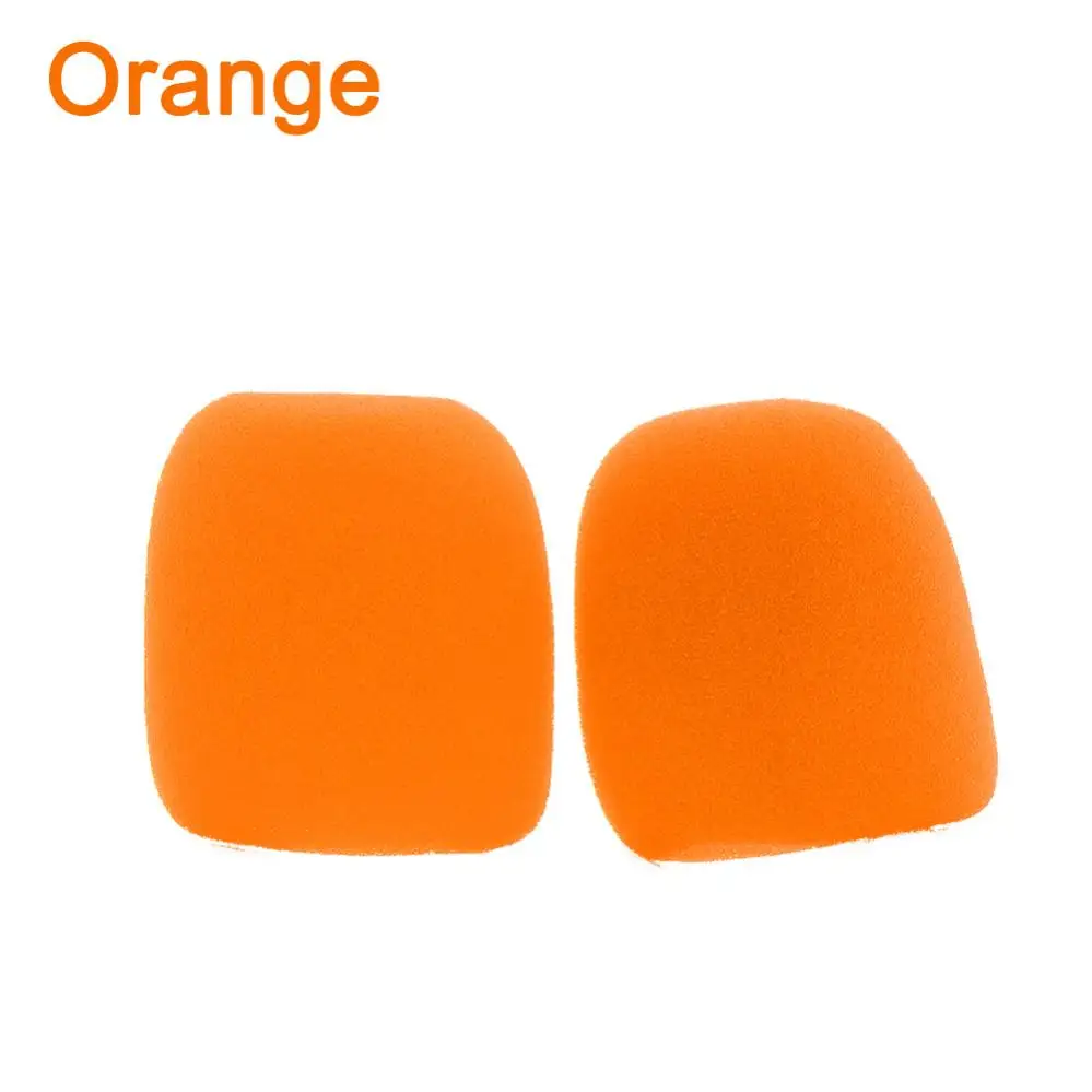 2 ชิ้นที่มีสีสันหนาไมโครโฟนกระจกบันทึกฟองน้ําบอลอุปกรณ์ไมโครโฟนโฟมปกมือถือไมโครโฟนปก