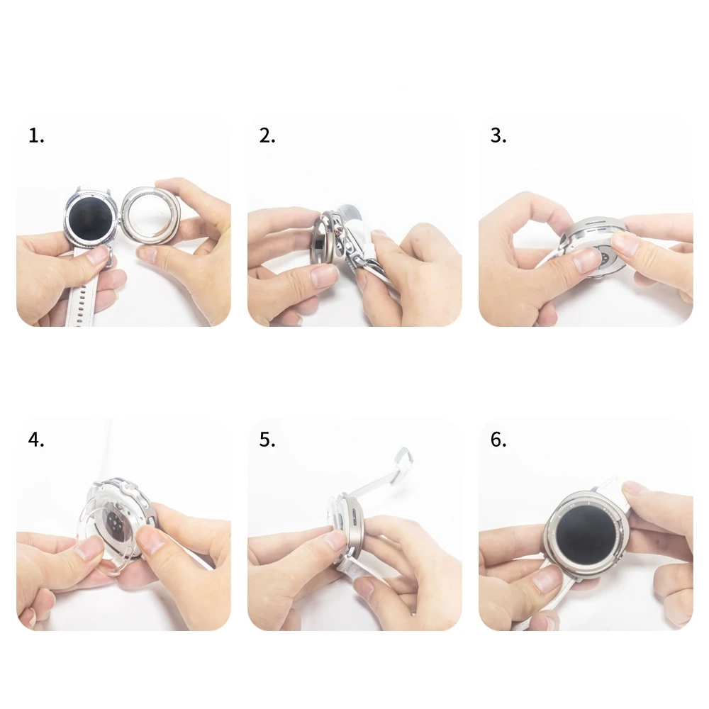 

Metal case for Galaxy Watch8 Classic 46mm smartwatch Minimalist design with scratch and impact resistance