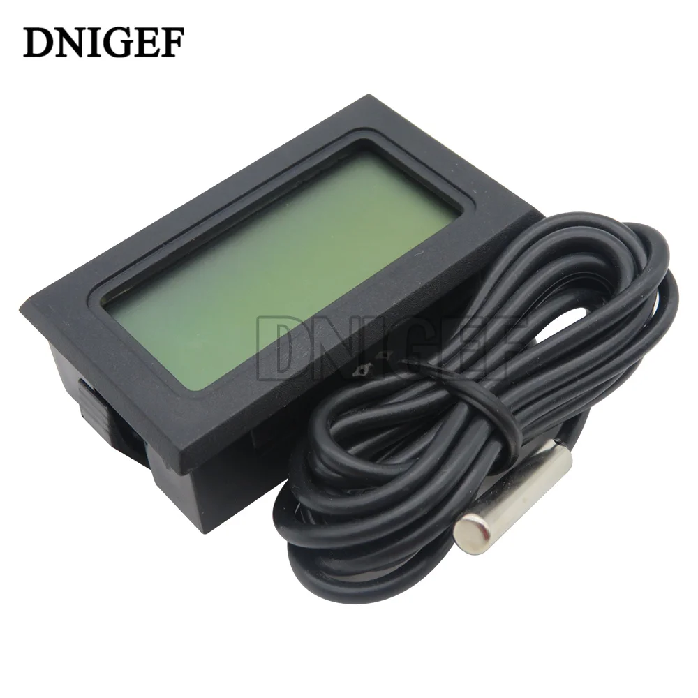 DINGEF Digital Freezer Temperature Digital LCD Thermometer For Freezer Temperature -50~110 Degree Temperature Humidity Sensor