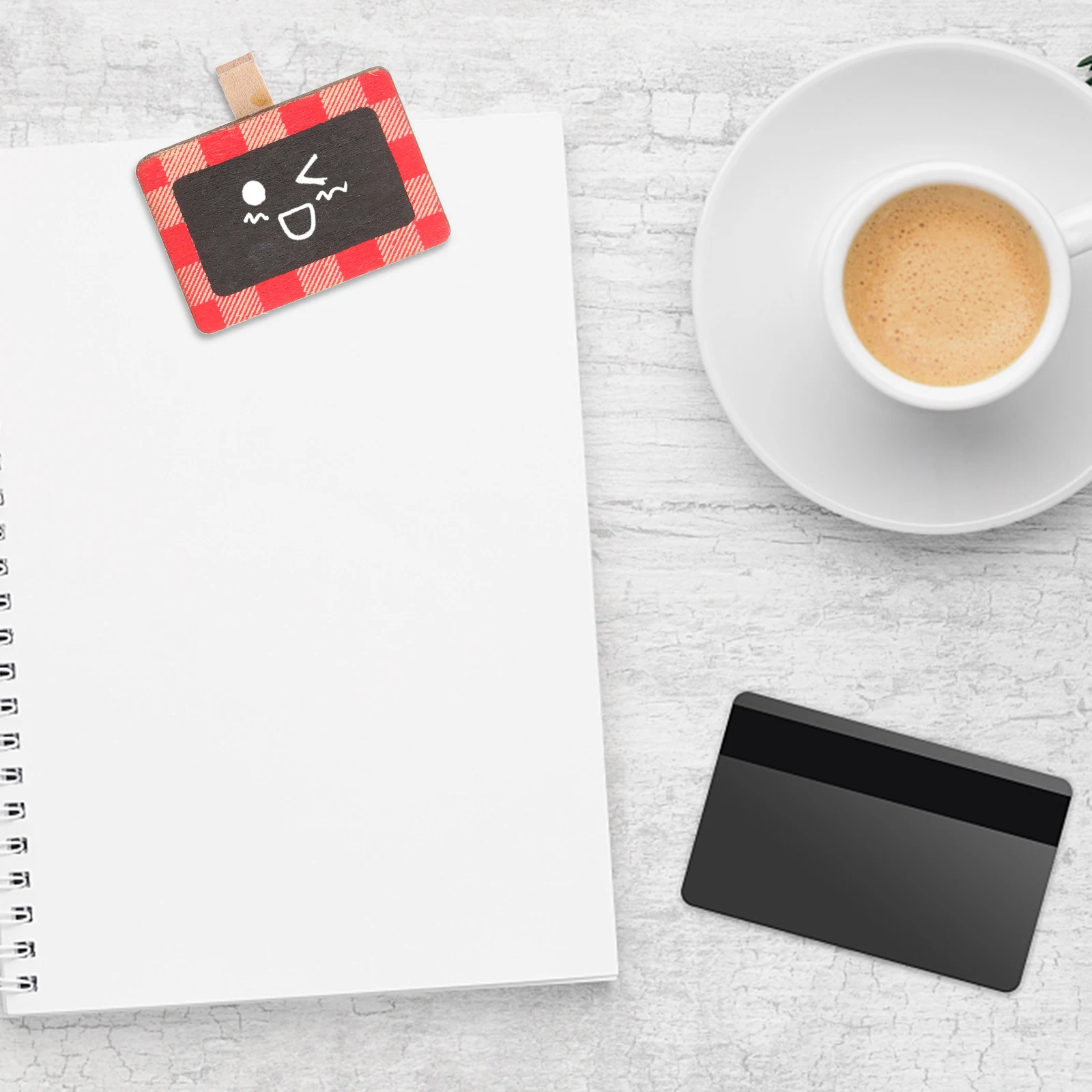 20 Pcs Blackboard Clips Wooden Mini Note Taker Bill Holder Message Board Groceries Clamps Reusable Home Signs Memo Chalkboard