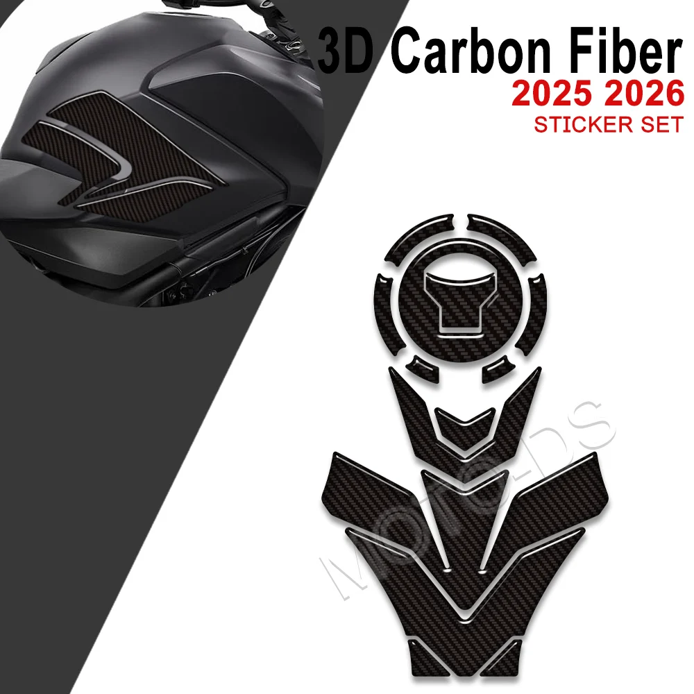 

Наклейки-протекторы из карбонового волокна для мотоцикла Hornet 1000 CB1000 CB 1000 SP (2025-2026): накладка на бак, колпачок, ручки, наклейки на колени, защита от царапин