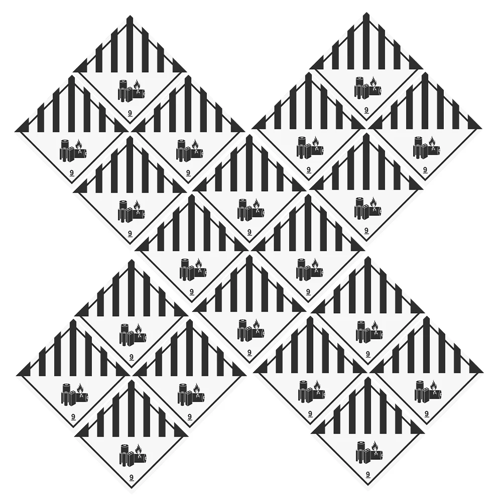 

150 pcs Labels High Visibility Waterproof Adhesive Stickers Lithium Ion Caution Fragile Safety Transport