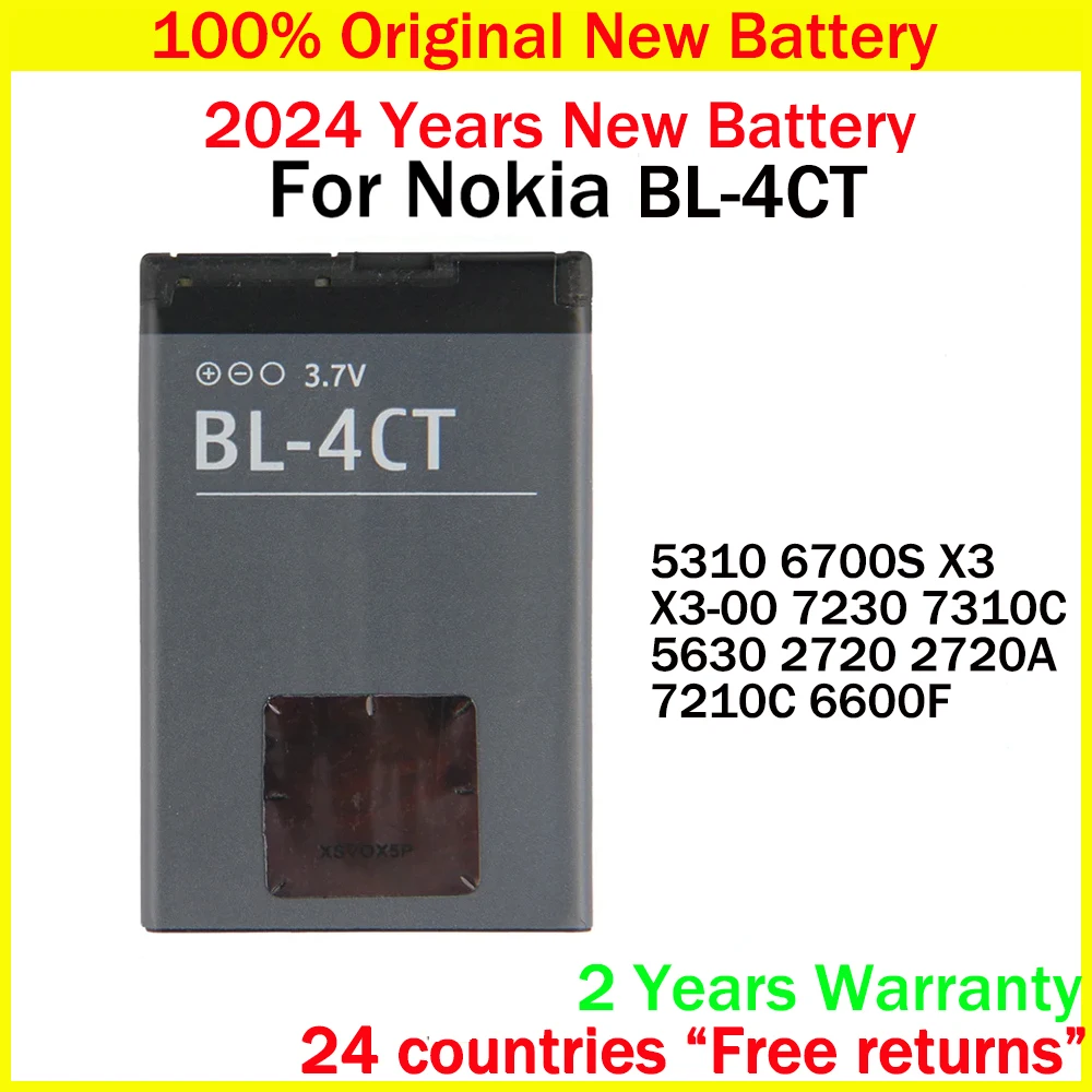 New Original Battery 860mAh BL-4CT BL4CT Batteries For Nokia 5310 6700S X3 X3-00 7230 7310C 5630 2720 2720A 7210C 6600F