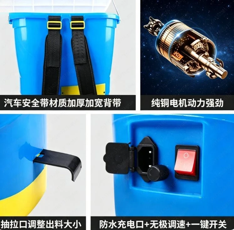 High Speed Single Disc Fertilizer Spreader Automatic Farm Seeder Agricultural Sowing Equipment