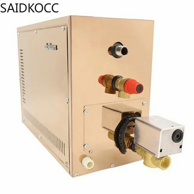 

9kw Automatic stainless steel Steam Generator Automatic descaling Sauna Room Steam Bath Machine For Spa Room Digital Controller
