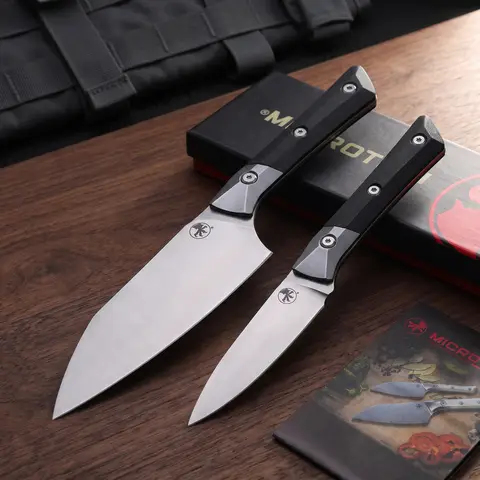 Microtech Three-Dee Outdoor Small Knife - High Hardness, Sharp Kitchen, Household, Camping Multi-functional Tool Knife