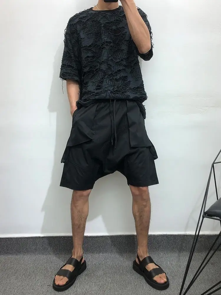 

Summer Men's Plus Size Harem Pants Dark Gothic Loose Baggy Casual Workwear Hip Hop Streetwear Fashion Trendy Oversized