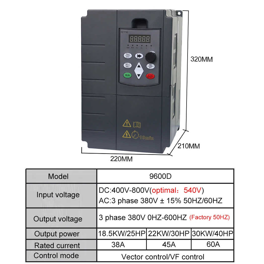 VFD 18.5 واط 22KW محول التردد ثلاث مراحل موتور سائق 380 فولت 3 المرحلة محول تردد الإدخال