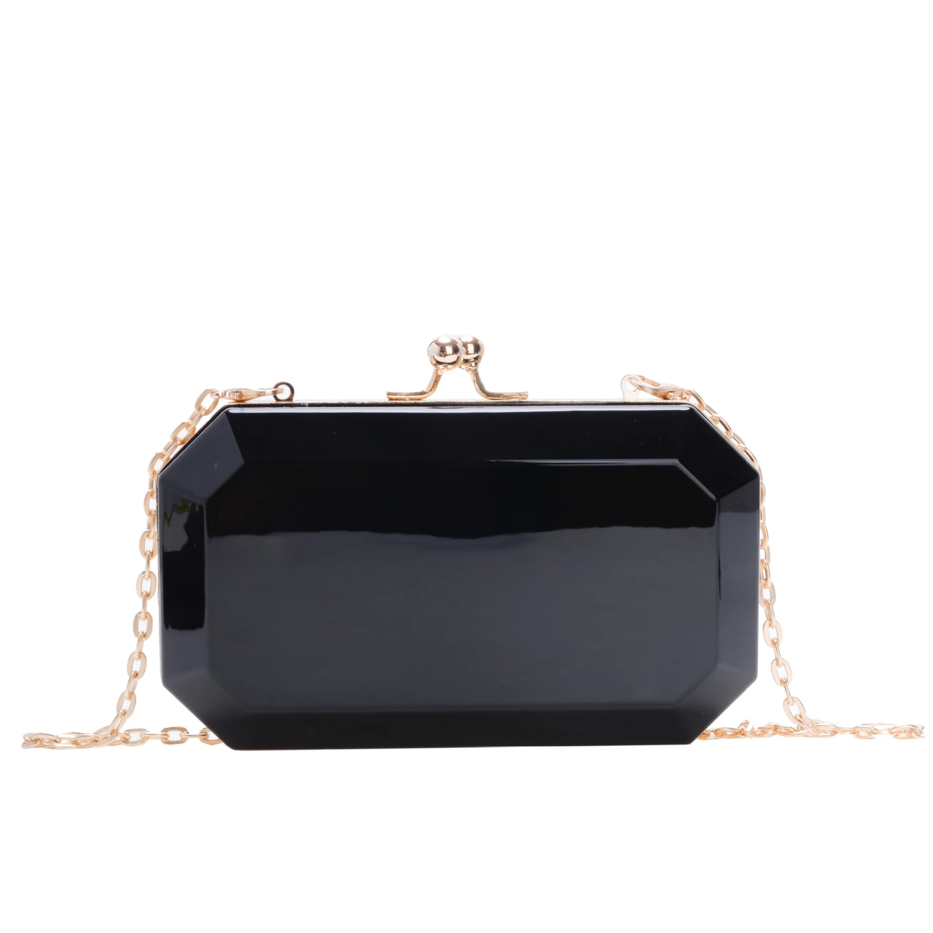 Gold Silver PVC Box Shoulder Bag Design Party Evening Clutch Bag Designer Chain Crossbody Bags Purses And Handbag