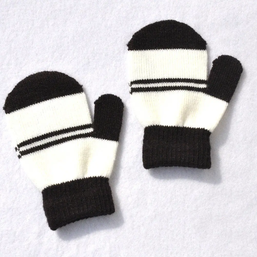 

5Pairs Children Winter Gloves Boys Girls Warm Knitting Gloves Lightweight Wear-Resistant Kids Warm Keeping Mitts Outdoor