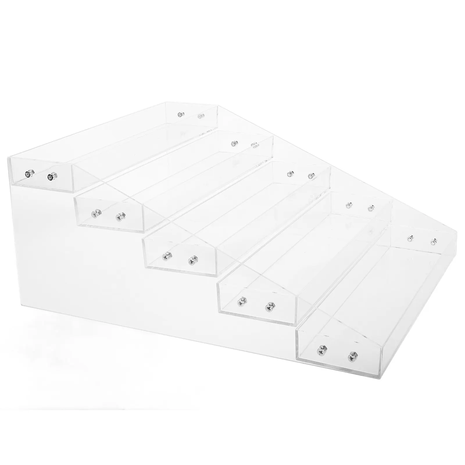 

Clear Acrylic Beverage Display Rack Multifunctional 5 Tier Organizer Stand for Kitchen Bar Buffet Soda Can Perfume Cosmetics