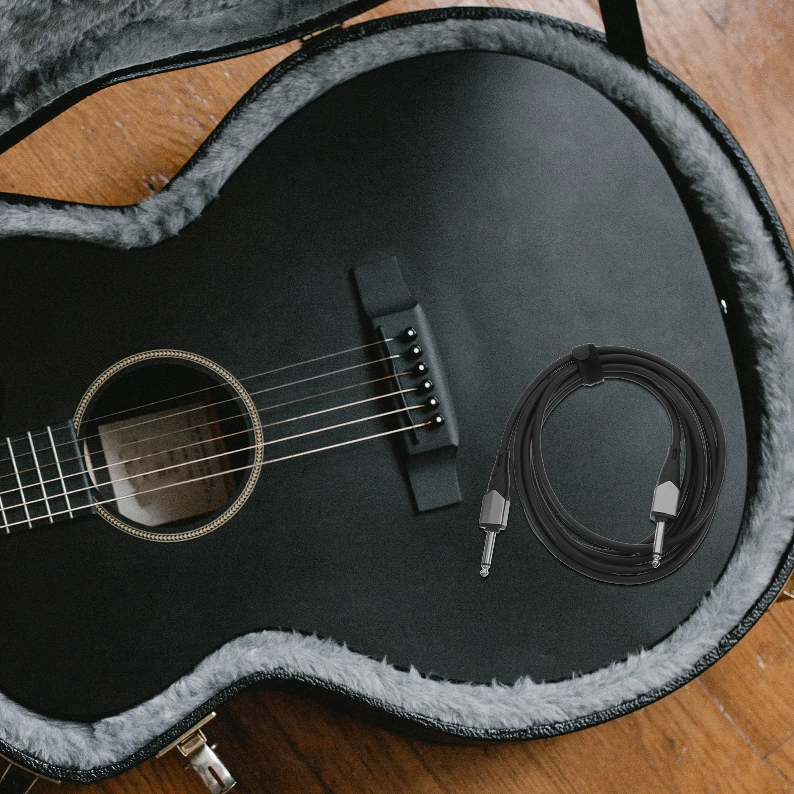 

3M 6.35mm Audio Guitar Cable Oxygen-Free Copper Core Low Noise Design for Electric Acoustic Bass Instrument Connection