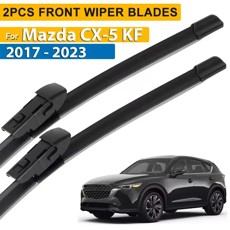 

Wiper LHD Front Wiper Blades For Mazda CX-5 KF 2017 - 2023 Windshield Windscreen Clean Window Car Rain Brushes 24"+18"