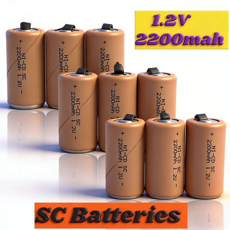 

SUBC Cells Electric Drill Screwdriver Rechargeable Batteries SC Batteries 1.2V 2200mah SubC Ni-Cd Suitable for Power Tools