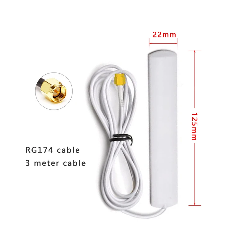 GSM 3G 4G стандартная телефонная антенна 600-6000 МГц 8dBi SMA Male TS9 CRC9 разъем 3 м Удлинительный кабель для Wi-Fi маршрутизатора IP/ПК/камеры