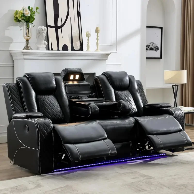 

2026Power Reclining Sofa 0 Gravity w/ Wireless Charger Drop-down Table USB/Type-C Port(070)