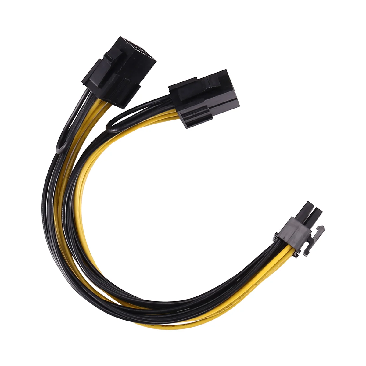 AA84 18AWG 8Pin to Dual 8Pin(6+2) Power Cable GPU Power Cable for Tesla K80 M40 M60 P40 P100 ,20CM