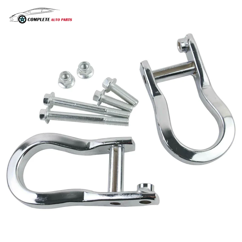 

84072462 23236698 2X Chrome Tow Hooks For Chevrolet Silverado Sierra 1500 07-19