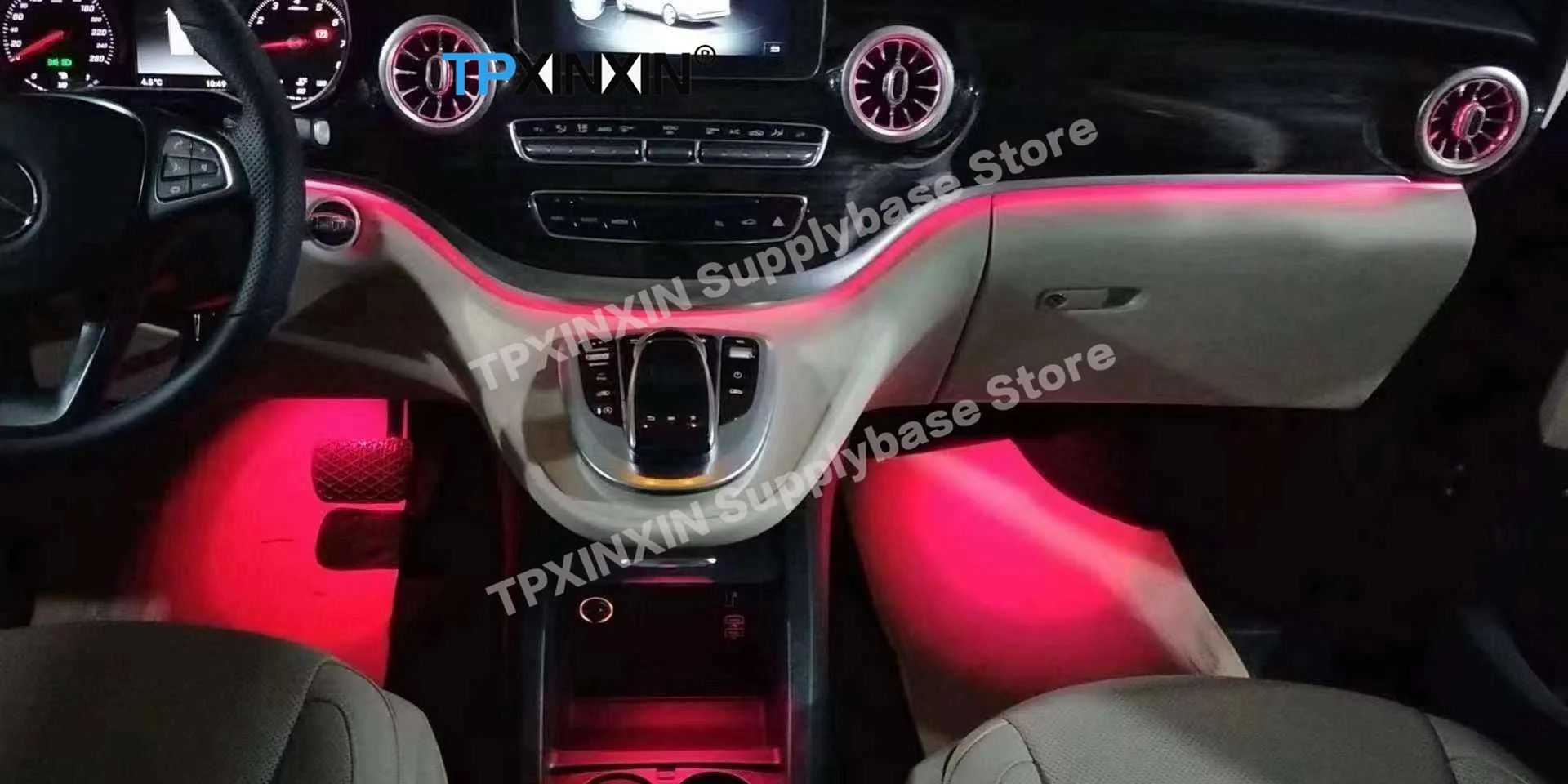 For Mercedes Benz W447 V Class  New Design Hollow Out Ambient Light Lamp LED Speaker Cover Atmosphere Light