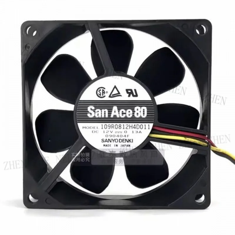 

Y FOR Sanyo 9AH0812P4H03 8025 DC12V 0.11A 8CM 3-Wire PWM Dual Ball Mute Cooling Fan