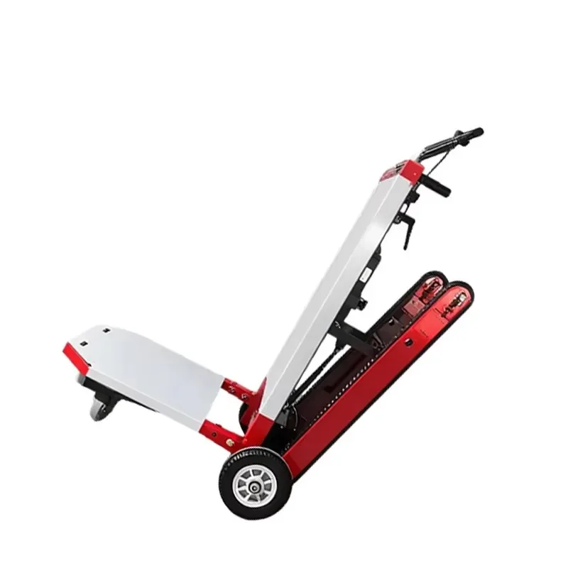 Steel crawler electric stair climber foldable four-wheel heavy cargo transportation 1200W motor platform structure