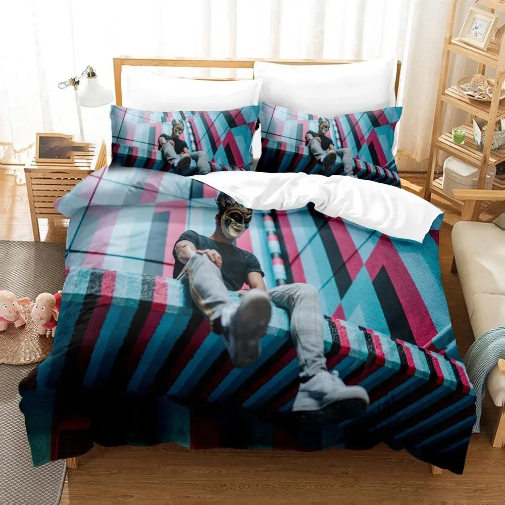 Boris Brejcha Bedding Set Boys Girls Twin Queen Size Duvet Cover Pillowcase Bed Kids Adult Fashion Home Textileextile