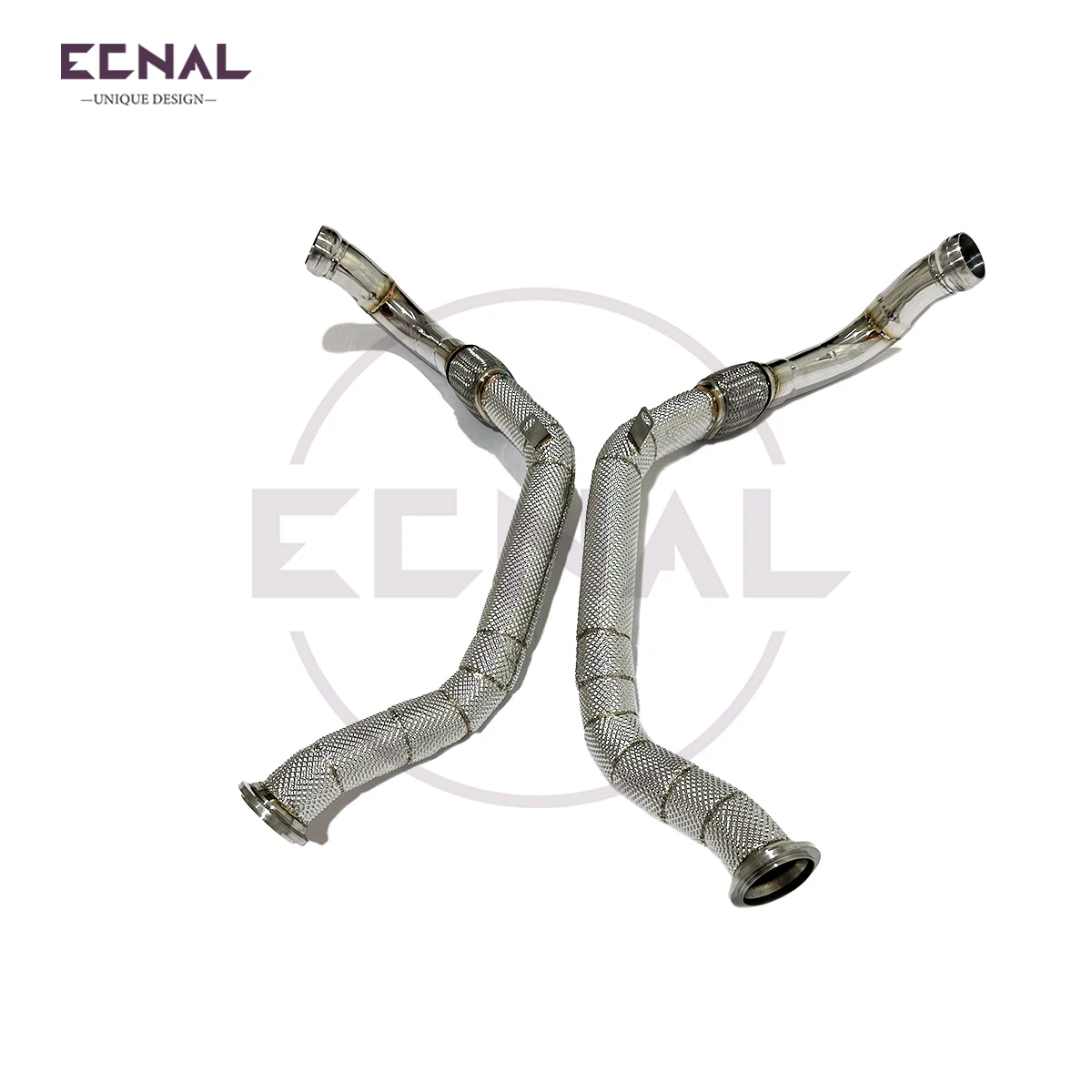 

Ecnal Exhaust for 2020+ Bentley Flying Spur V8 4.0T with opf Integrated Molding SS304 Straight-through Exhaust Front Pipe