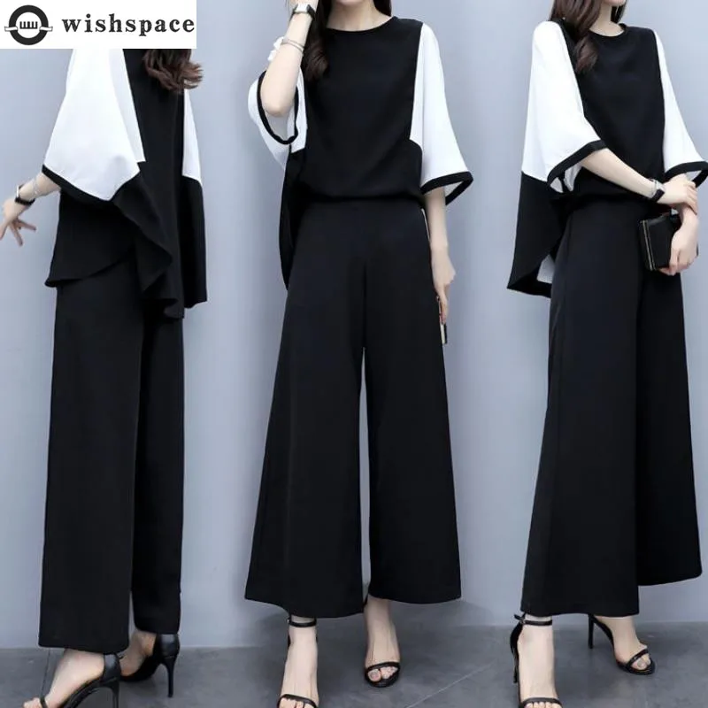 

Fashion Casual Set Women's 2023 Korean Spring/Summer Loose Fit Age Reducing Fashion Elegant Women's Two Piece Set