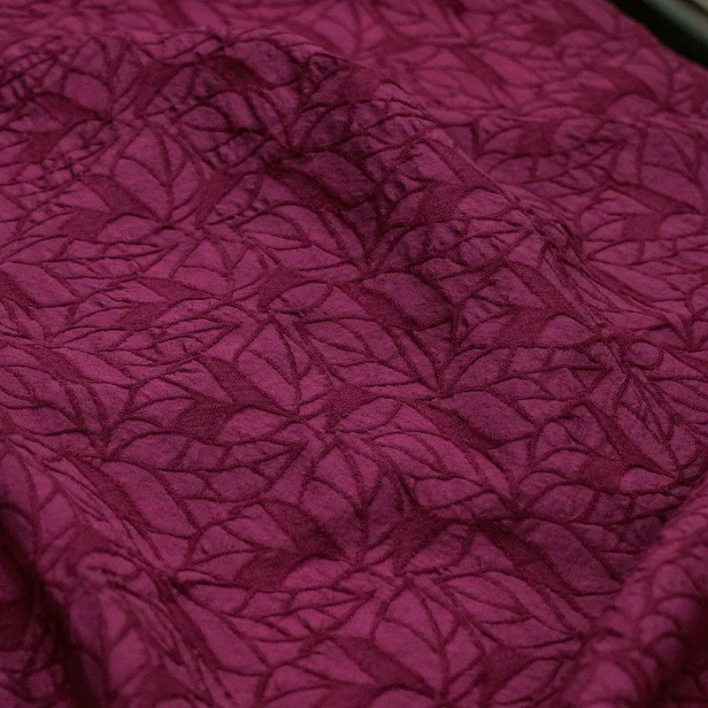 Nylon blended jacquard silk fabric for new Chinese-style clothing designers