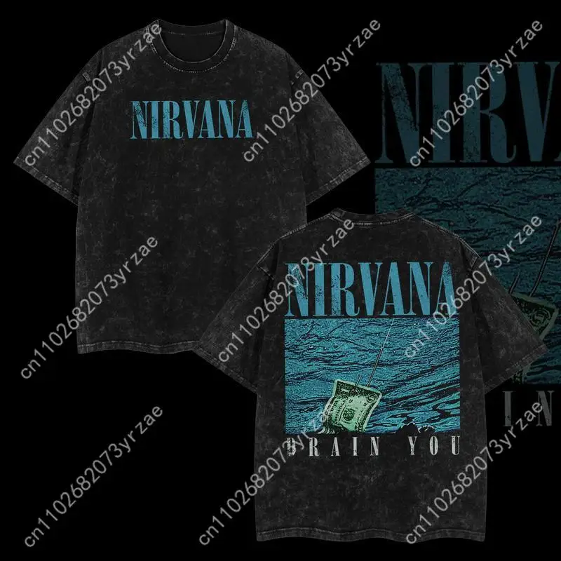 

Футболка в стиле ретро Nirvana для мужчин и женщин, винтажная футболка высокого качества, хлопковая модная футболка с короткими рукавами, мягкие дышащие топы
