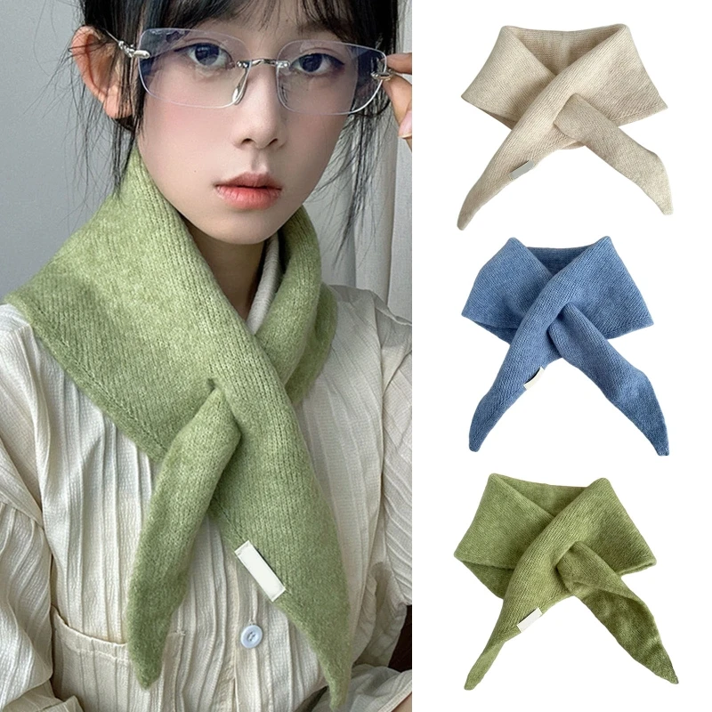 Shawl Scarf Casual Scarf Neckerchief Warm Scarf False Collar Scarf Warm Winter Cycling Windproof Detachable Wrap image 5