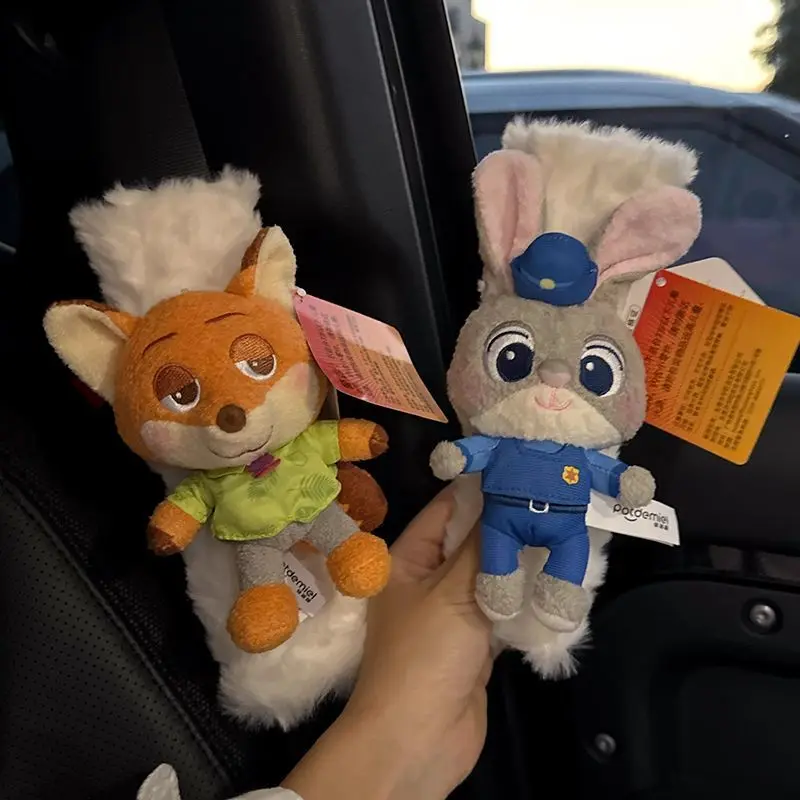 

Периферийные устройства Disney Zootopia Джуди, аниме, мультфильм, милая плюшевая кукла, ремень безопасности автомобиля, наплечник, креативная кавайная игрушка, подарок, оптовая продажа