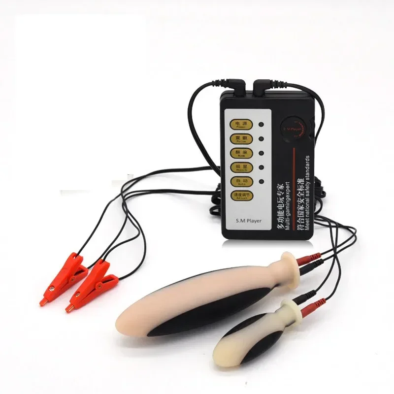 Electric Shock Kit Massage Anal Butt Plug vagina Electro Sex Exotic Accessories Electro Shock Sex Toys For Men Women