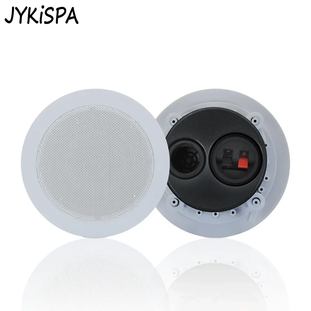 5.25'' 30W In Wall Ceiling Speaker Moisture-Proof  Coaxial Ceiling Speaker Home Theater Sound System with Back Cover