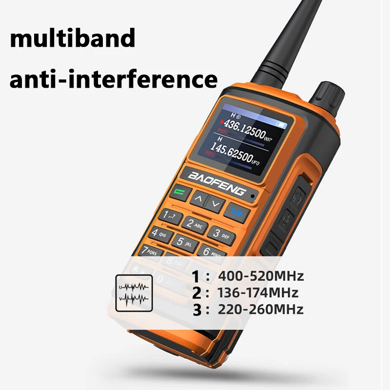 BaoFeng-walkie-talkie multibanda UV-17, Radio portátil bidireccional, cargador Ham potente, Original, de largo alcance, UHF, VHF