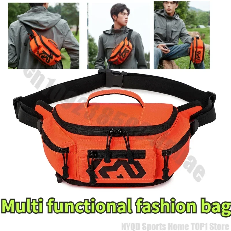 

Multi functional bag outdoor cycling waist bag travel large capacity single shoulder diagonal mountain climbing hiking chest bag