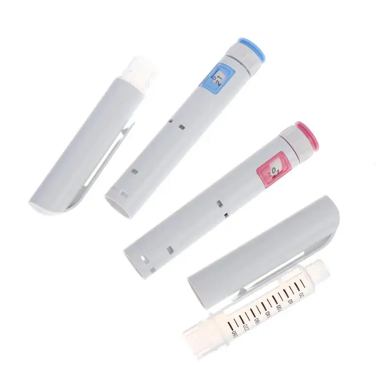 1Pc 60/80U Insulin Injection Pen With Adjustable Dosage Display And Clip Design For Diabetes Daily Care Home And Travel Use.