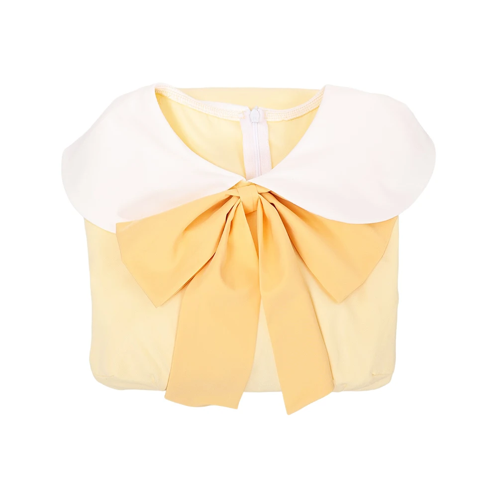 Hzzbin Husk Dress Cosplay Cartoon TV Hell Inn Yellow Dress Skirts Costume Women Adult Female Halloween Carnival Suits Clothing view 6